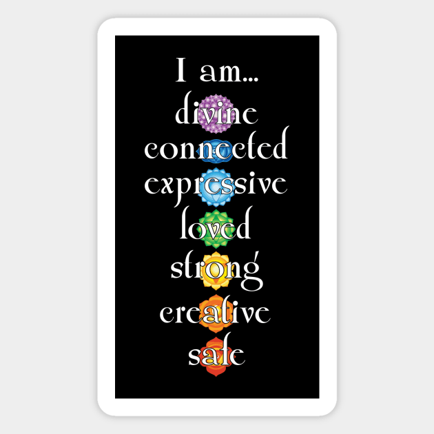 I am chakra design Magnet by Sanxion